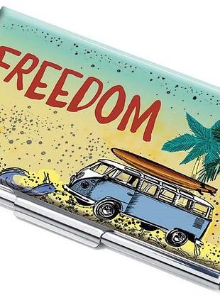 Набор визитницы с ручкой troika freedom