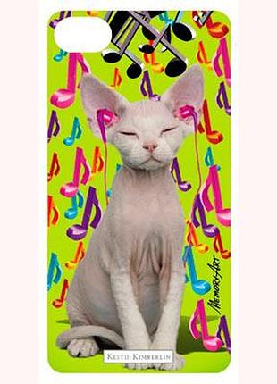 3-d вкладыш для iphone "music cat"