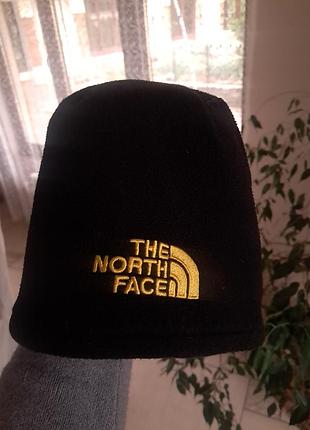 Шапка унісекс the north face двостороння чорна