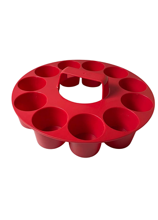Піднос для склянок "sombrero" червоий, d=36 см.