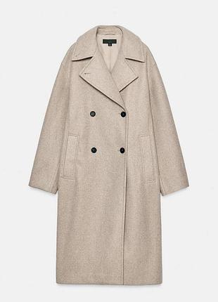 Пальто зара zara, l (оверсайз)
