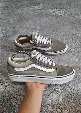 Оригінальні кеди vans old skool grey / olive suede