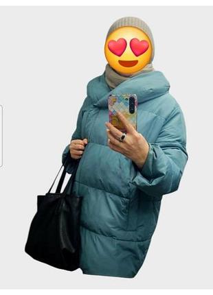 Теплое зимнее пальто с наполнителем
