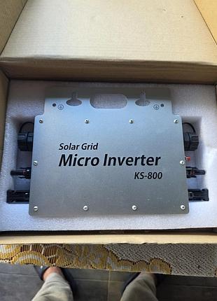 Сетевой микроинвертор ks-800 800w (230v, mppt, wifi, ip65) для солнечных панелей