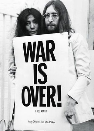 Постер "john lennon (war is over)" 61cм x 91.5cм