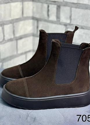 Сапоги замшевые женские 36-41рр