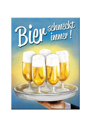 Магніт "bier schmeckt immer tablett"