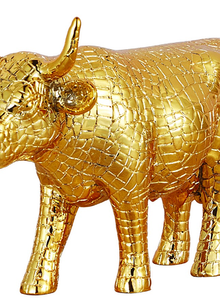 Коллекционная статуэтка корова mira moo-gold, size м