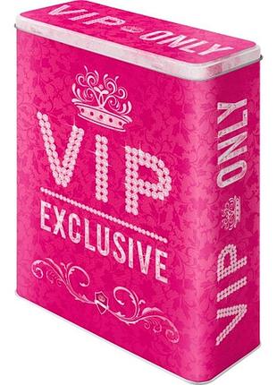 Коробка для хранения xl"vip pink only" nostalgic art (30318)