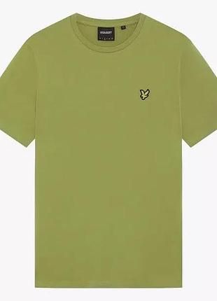 Lyle & scott футболка чоловіча хакі xs оригінал, брендова бавовняна футболка з логотипом орла, casual, повсякденний одяг, стан ідеал