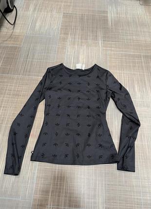 Жіноча кофта adidas originals з принтом логотипів, розмір s
