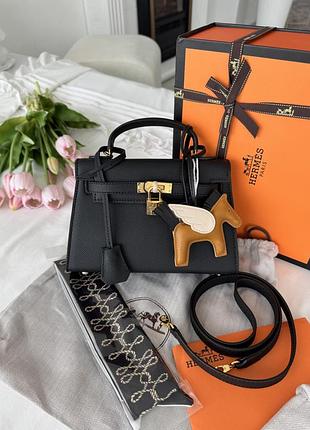 Hermes kelly black gold