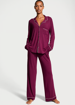 Жіноча піжама модал victoria's secret modal long pajama set - s - оригінал сша