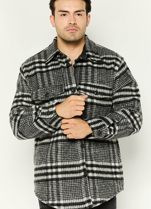 Шерстяной овершот, шерстяная рубашка gant plaid jacket shirt