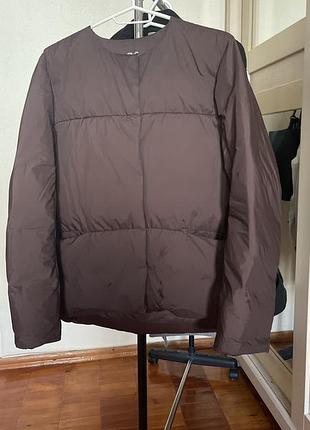 Пуховик жіночий uniqlo коричневий