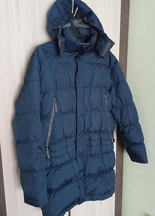 Чоловічий зимовий пуховик zara man,eur .l.,amer.l,mex.40, україни 50