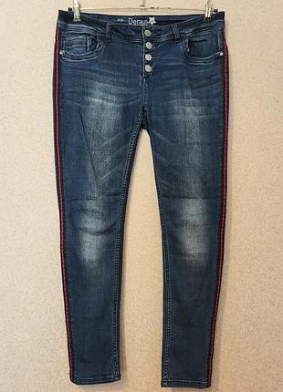 Джинсы с лампасами denim 2