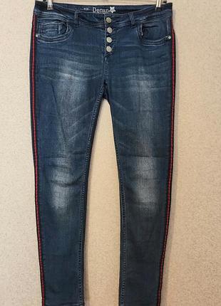 Джинсы с лампасами denim 4