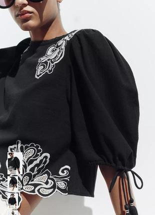 Блуза нова бавовна вишиванка zara 5