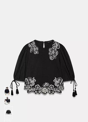 Блуза нова бавовна вишиванка zara 6