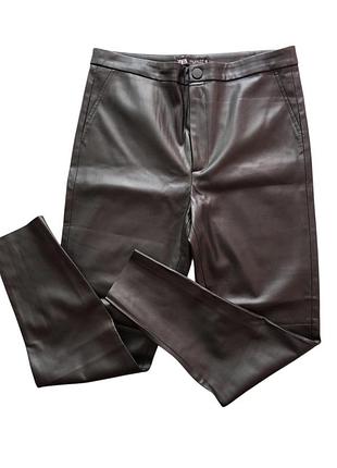 Шкіряни брюки zara. 3