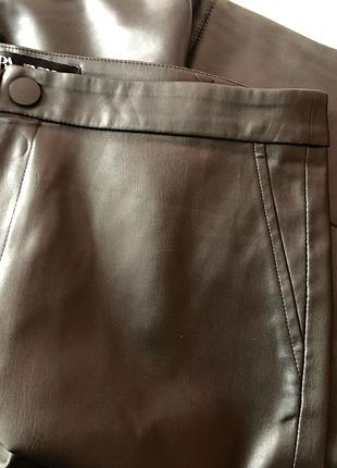 Шкіряни брюки zara. 4