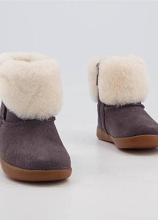 Чоботи для дітей ugg замшеві сірі 4