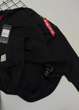 Світшот alpha industries чорний 5