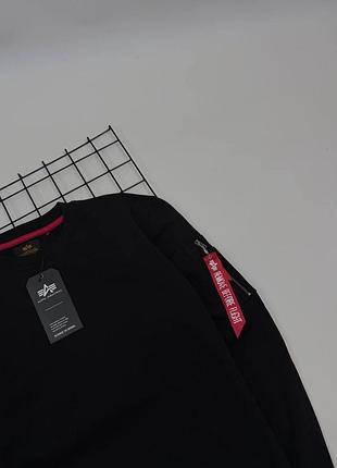 Світшот alpha industries чорний 2