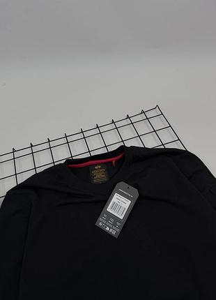 Світшот alpha industries чорний 3