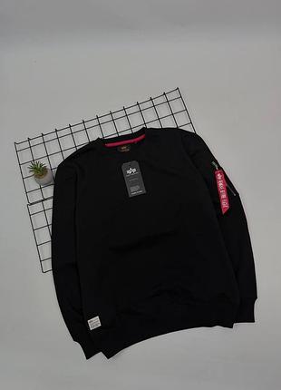 Світшот alpha industries чорний