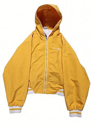 Ellesse винтажная жёлтая ветровка / куртка с капюшоном