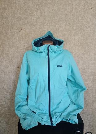 Куртка жіноча jack wolfskin весна-осінь бірюзова розмір m