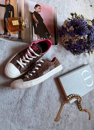 Трендовые стильные кеды converse змеиный принт 41 размер стелька 26,5