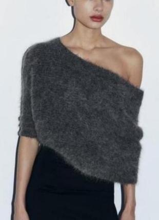 Болеро жіноче zara сіре в'язане