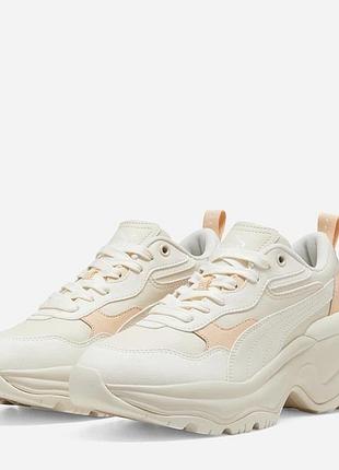 Кросівки puma cilia wedge молочні