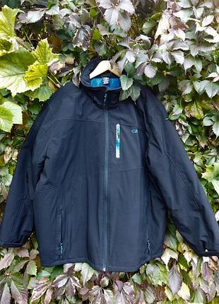 Куртка жіноча демісезонна cb sports softshell чорна, розмір 4xl