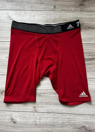 Чоловічі компресійні тайтси adidas techfit base short tights червоні