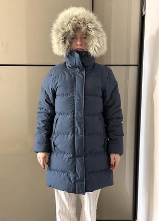 Парка жіноча helly hansen blossom puffy parka синя, розмір xs