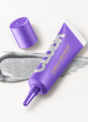 Рідкі тіні для повік kiko milano club k colour up liquid eyeshadow - 10 dance diamonds — сріблясті металік (000071-10)