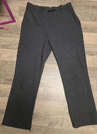 Класичні сірі брюки з вовною wool plus lycra (wool rich blend) розмір м