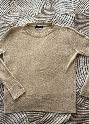 Светр жіночий mango бежевий, wool blend