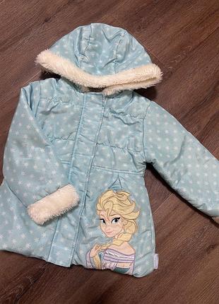 Куртка дівчача демісезонна ельза холодне серце frozen