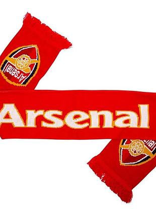 Футбольный шарф болельщика arsenal fc / атрибутика арсенал лондон