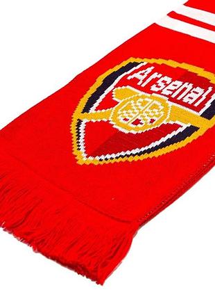Футбольный шарф болельщика arsenal fc / атрибутика арсенал лондон