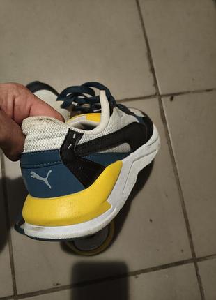 Кросівки чоловічі puma чорно-біло-жовті, розмір 41