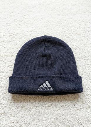 Вінтажна шапка adidas vintage 90s / y2k embroidered logo beanie (made in taiwan)