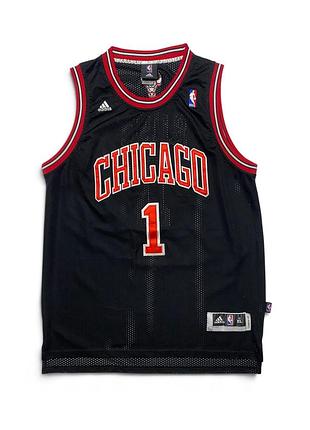Чоловіча баскетбольна майка adidas nba chicago bulls derrick rose 1 чорна xl
