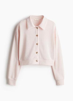 Кардиган жіночий h&m з коміром рожевий