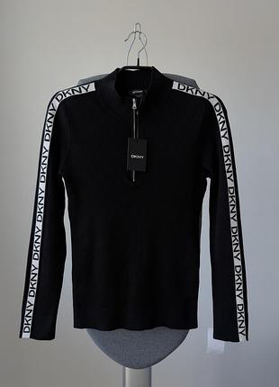 Кофта чоловіча dkny чорна з довгим рукавом m/l